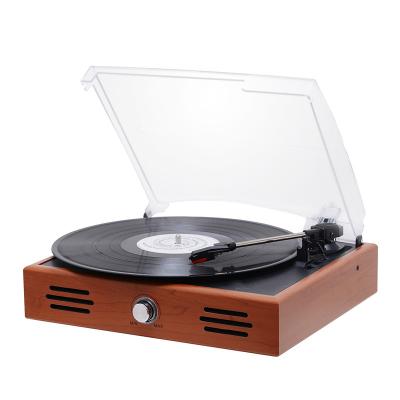 China USB SD encoding+BT Play / Varnished Wooden Cabinet Turntable Player Vinyl Record Player With CE Certificate for sale