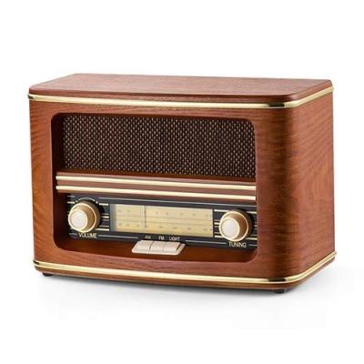 China Wooden MDF+plastic front panel nostalgic am/fm portable radios for sale for sale