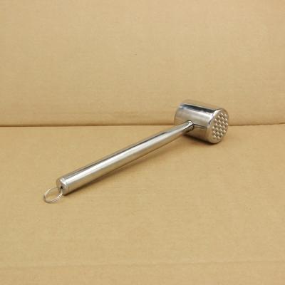 China Sustainable 18/8 Stainless Steel Meat Tenderizer Kitchen Cooking Tool Meat Hammer for sale