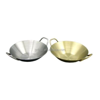 China Stocked 304 Stainless Steel Saucers Dip Bowl Seasoning Condimen Dish Kimchi Disc 18/8 With Handle for sale