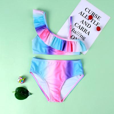 China Anti-UV cute children's animal copy child two pieces child bikini swimwear children girl wear swimwear for sale