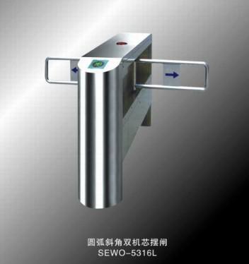 China High quality durable stainless steel high speed swing barrier turnstile for supermarket for sale