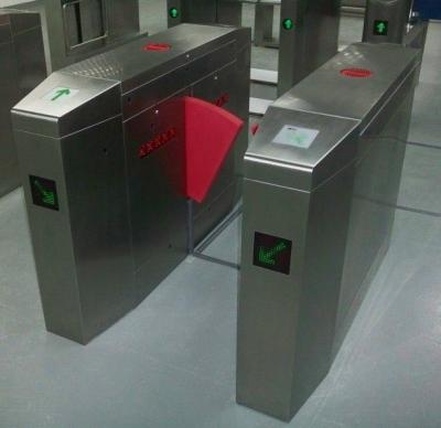 China High Speed Low Voice Fast flap barrier turnstile Gate 304 stainless steel for sale