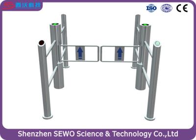 China Security Automatic ID / IC / RFID Card Swing Barrier Turnstile Supermarkt for sale