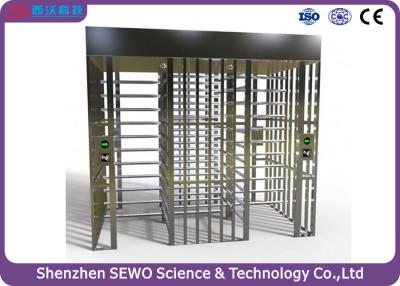 China High Level Secure Double Channel Full Height Turnstile Gate with RFID System for sale