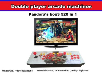 China Pandora's Box 4 arcade fighting game machine with multi game board 645 in 1,Very popular arcade double joystick console for sale