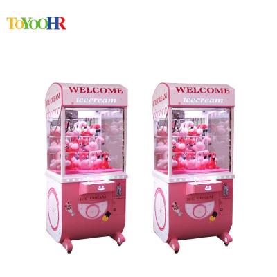 China New design coin operated toy claw crane machine Ice cream claw machine game for sale