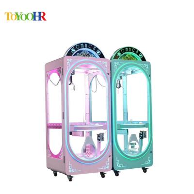 China Good Price Transparent metal glass doll toy claw crane machine Maquina de muneca for sale