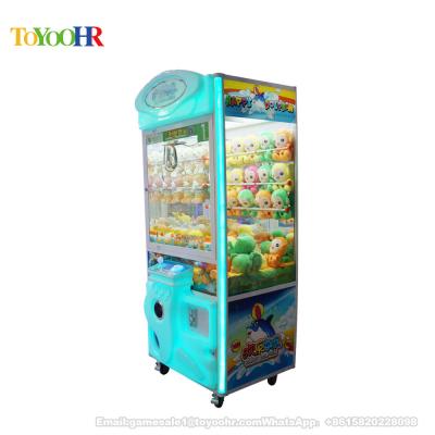 China Plastic material Doll Prize Vending Claw Crane Game Machine with LED for sale