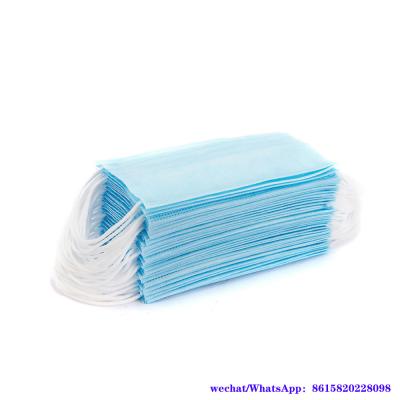 China stock disposable dustproof protective non woven 3ply surgical face Mask for sale