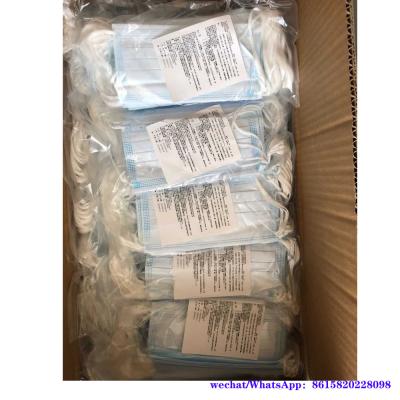 China mascarillas disponibles 3ply caja, empaquetado del cartón y máscara de polvo no tejida de la seguridad del material P2 de los PP en venta