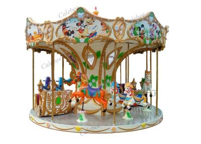 China 12 Player Kiddie Carousel Rides Kids Playground Equipment Carousels with Fiberglass for sale