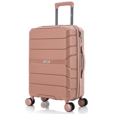 China PP Material Is Light Durable Using Low Price Luggage Lady Bag Travel Luggage Trolley Suitcases Luggage Travel for sale