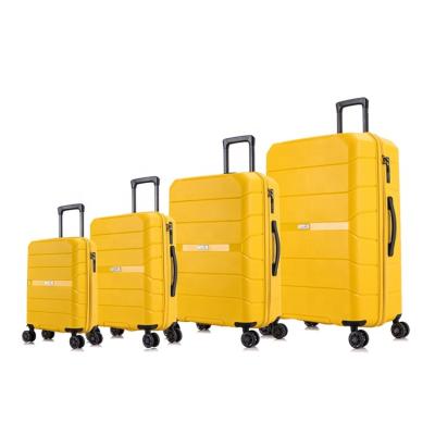 China PP Material is Lightweight Top Selling Guaranteed Quality 18'+20'+24'+28' Inch Size Suitcase Trolley Travel Suitcase Set for sale