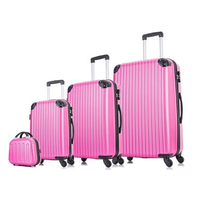 China Excellent Impact Resistance And Wear Resistance Wholesale High Quality ABS Custom Made Airport Suit Cases Travel Trolley Luggage Set Luggage Travel placed hand luggage for sale