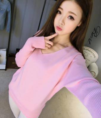 China Wholesale Hot Sale Plain Spring Knitted Women Sweater Anti-pilling Sweater for sale