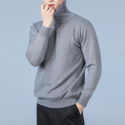 China Basic Style Anti-pilling Pullover Turtle Neck Men's Simple Knitted Sweater for sale