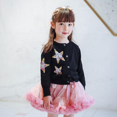 China Anti-pilling Latest Stylish Designs Knitting Cardigan Girls' Sweaters for sale