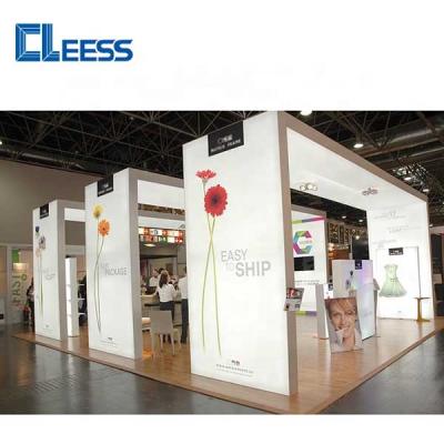 China Exhibition Custom Design Floor Standing Modular LED Light Box For Exhibition for sale