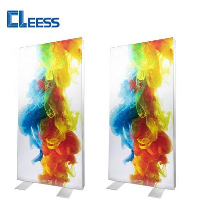 China Tool Free Easy Installation Aluminum Free Standing 4x8 LED Advertising Illuminated SEG Light Box for sale