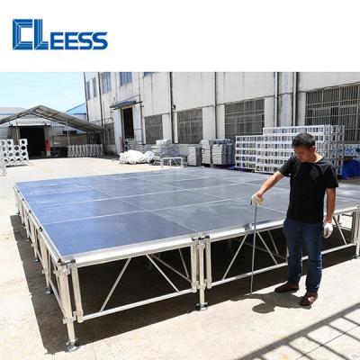 China Outdoor Concert 4x4 Event All Terrain Height Adjustable Aluminum Portable Stage Platform for sale