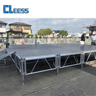 China Performances Weather Heavy Duty Height Adjustable China Modular Aluminum Outdoor Concert Event Stage for sale