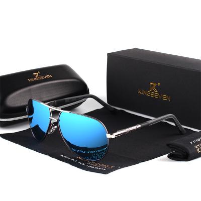 China & UV400; 2022 KINGSEVEN Polarized Sun Glasses Men's Glasses Men's Homme Aluminum Sun Glasses For Men Brand Design Glasses Women Driving Eyewear Shades 725 for sale