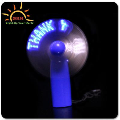 China ABS. Best Wedding Party Fan Environmentally Friendly Handheld Portable Mini Fan For Sale Return Gifts LED Message Display for sale