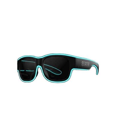 China Party New Design Cool Trend LED Light Up EL Sunglasses For DJ Parties for sale