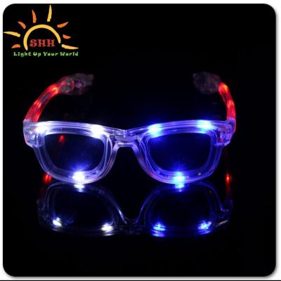 China Fashion Sunglasses Factory Wholesale Custom Luminous LED Light Glasses,Instant Cool Light Control LED Bar Healthy Glasses Wholesale for sale