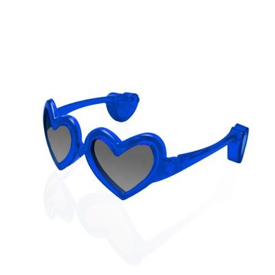 China PC New Products Heart Shaped Led Flashing Light Up Sunglasses For Wedding Or Party for sale