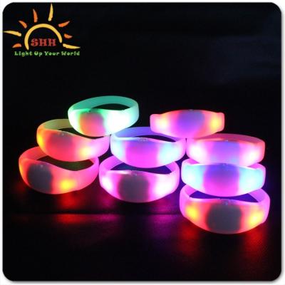 China Cool remote control wristband with high quality led luminous wristband for sale