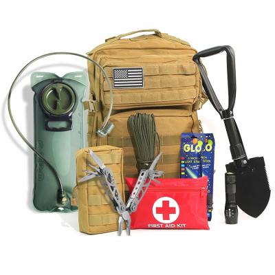 China Backpack Outdoor Survival Gear Tool Kit Emergency First Aid Kit Outdoor Supplies For IFAK Disaster Earthquake for sale