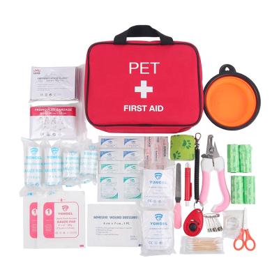 China Outdoor Professional Compact First Aid Kit Dog Friendly Pet Special Care Survival Kit for sale