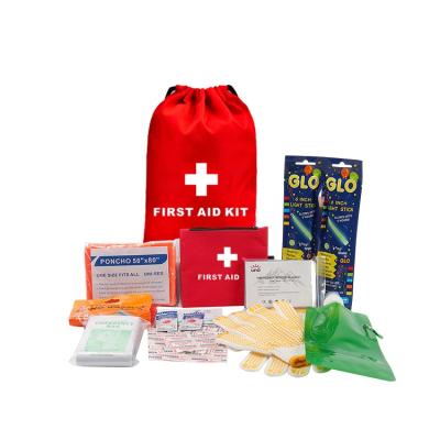 China Outdoor Nylon Stretching First Aid Kit Waterproof Emergency First Aid Kit Supplies for Fire Disaster Prevention for sale