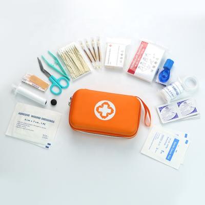 China Outdoor Waterproof Portable Kit Mini Durable First Aid Supplies PU First Aid Kit With Medical Supplies for sale