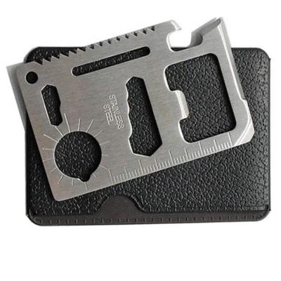 China Daily factory direct supply 11 in 1 multifunctional survival knife survival card for sale