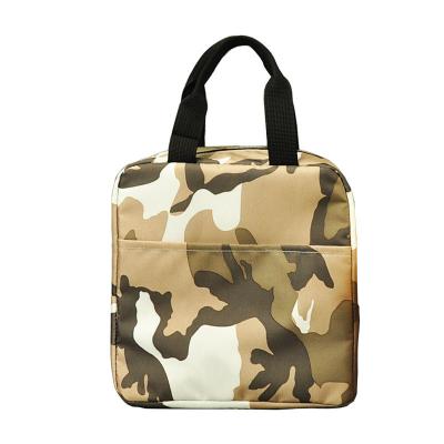 China Other Camouflage Printed Cool Insulated Portable Thermal Shoulder Bag Picnic Bag Lunch Bags For Food Fruit for sale