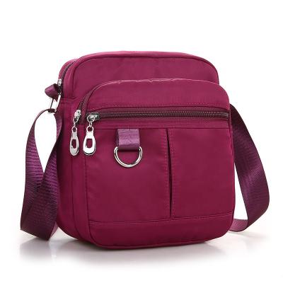 China New Style Recyclable Cross - Female Nylon Body Bag Oxford Cloth Shoulder Bag Multi-Compartment Middle-aged Casual Bag Factory Direct Sales for sale