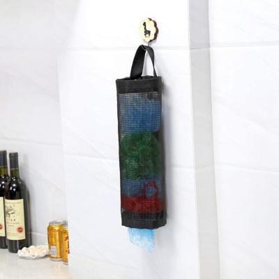 China Durable Waterproof Washable Foldable Mesh Garbage Bag For Plastic Hanging Storage Bags Garbage Bags Rack for sale