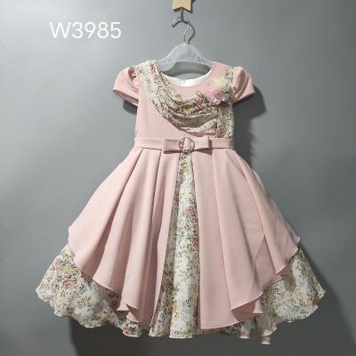 China Luxury Custom Girls Party Princess Christmas Dresses Flower Anti-wrinkle Sheath Long Christmas Pageant Dresses For Kids for sale