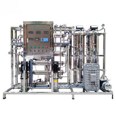 China 1000L/H Double Stage Ultrapure Water Machine For Bolier Food Industry for sale