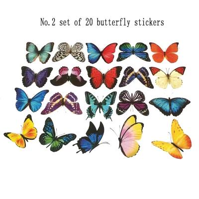 China Custom Eco-friendly Waterproof / Eco-Friendly Butterfly Non-Toxic Static Cling Static Vinyl Film Window Film for sale