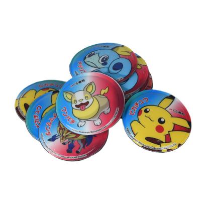 China Hot Selling Eco-friendly Round Pokemon Game Sticker Little Elves Bubble Sticker for sale