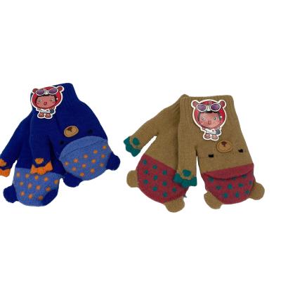 China Preservation of winter warm cute bear factory direct wholesale warm gloves for children's winter gloves for sale