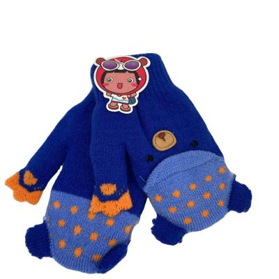 China Keeping Outdoor Winter High Quality Thick Warm Kids Cold Weather Knit Mittens Gloves for sale