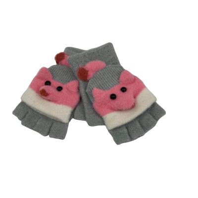 China Keeping Children's Warm Warm Gloves Winter Christmas Hot Selling Elementary School Knit Cute Gloves for sale