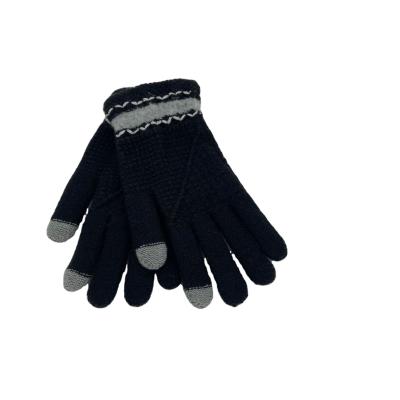 China Daily Life Female Full Fingers Cycling Gloves Winter Five Finger Thermal Touch Windproof Gloves for sale