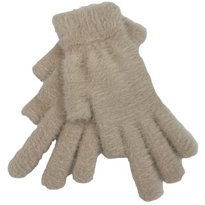 China Custom Fashion Warm Daily Life Knit Cotton Finger Keeping Warm Woman Gloves Winter for sale