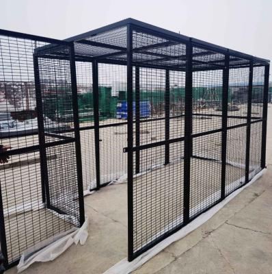 China Easily Assembled Warehouse Partition Welded Wire Mesh Fence Storage Cage Fence for sale